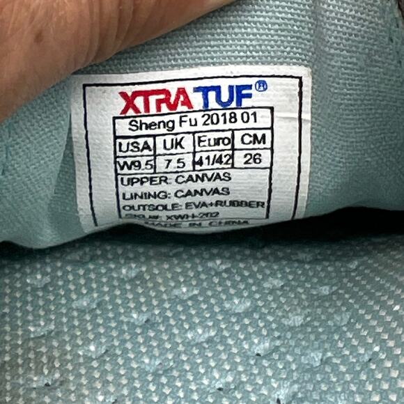 XTRATUF Shoes Womens 9.5 Sheng Fu Deck Slip Resistant Turquoise Blue Loafers - Picture 7 of 9